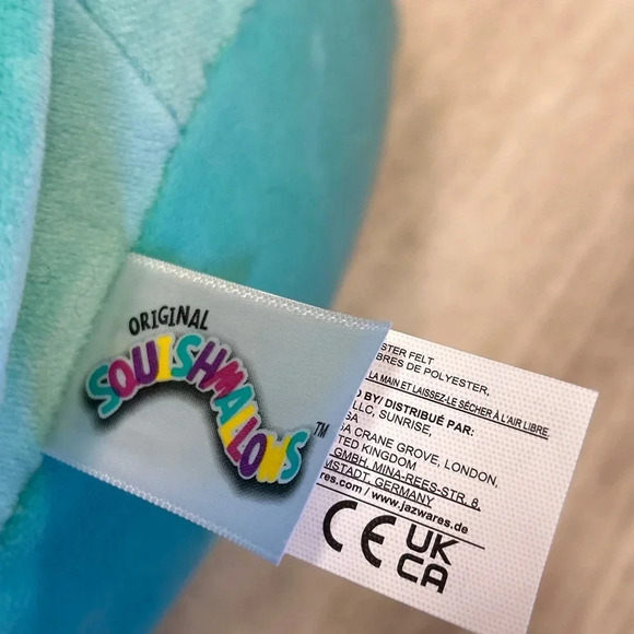 Squishmallows Blue Elephant 8” Plush Stuffy Kellytoys - Picture 3 of 4